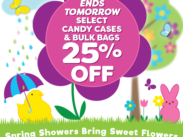 Ends Tomorrow - Select candy cases & bulk bags - 25% off