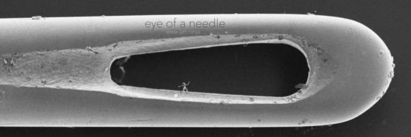 smallest 3d print in eye of needle