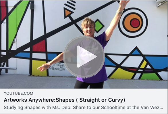 Artworks Anywhere: Studying Shapes with Ms. Deb | YouTube Video thumbnail