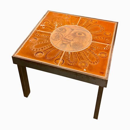 Image of Sun Coffee Table by Roger Capron, 1960s