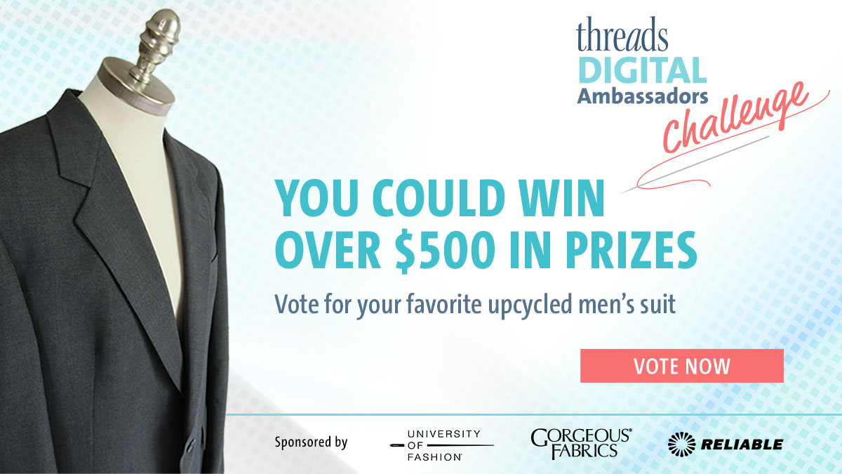 Digital Ambassadors Challenge: Upcycle a Men''s Suit