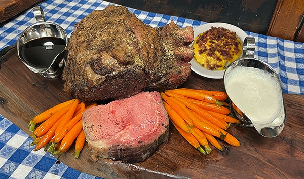 Bone-in Certified Angus Prime Rib Ready-to-Cook dinner for 6