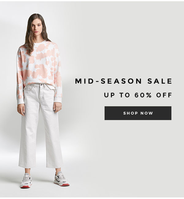 Mid-season sale. Up to 60% off. Shop Now