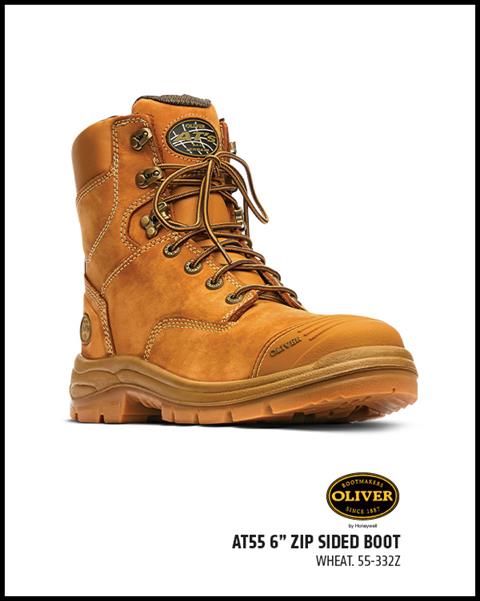 Oliver AT55 6inch Zip Sided Boot