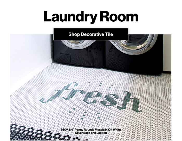 Update Your Laundry Room. Shop Decorative Tiles Now.