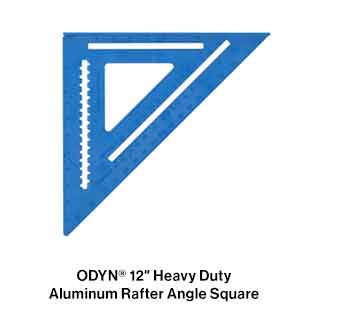 ODYN? 12 in. Heavy Duty Aluminum Rafter Angle Square