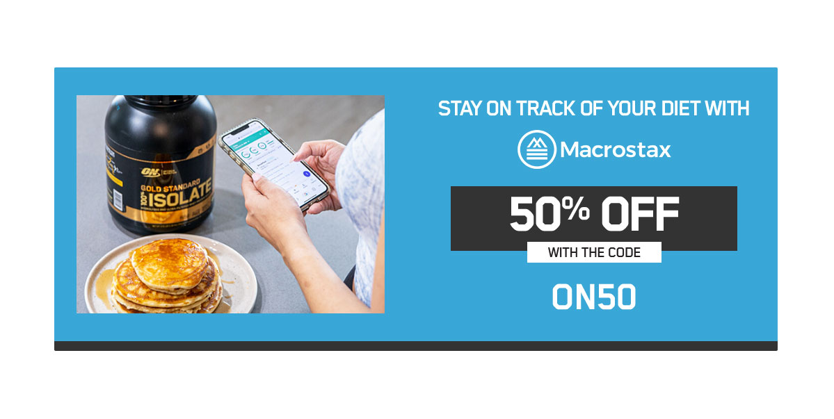 STAY ON TRACK OF YOUR DIET WITH MACROTAX 50% OFF WITH THE CODE ON50