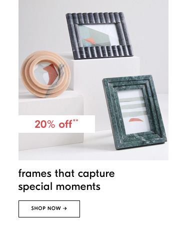 20% off** frames that capture special moments
