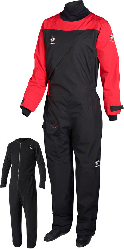 2019 Crewsaver Atacama Sport Drysuit INCLUDING UNDERSUIT RED / BLACK 6555