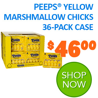 PEEPS Yellow Marshmallow Chicks 36-pack case
