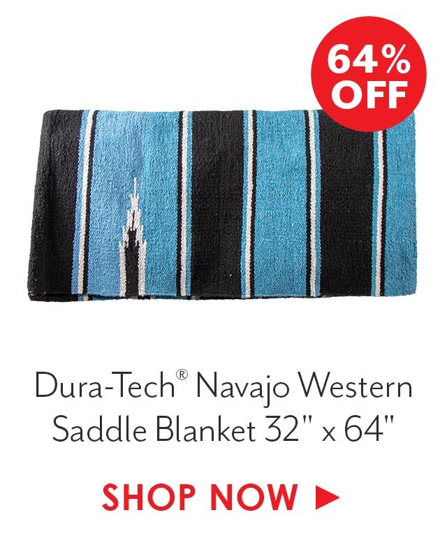 Dura-Tech? Printed Navajo Western Saddle Blanket 32" x 64"