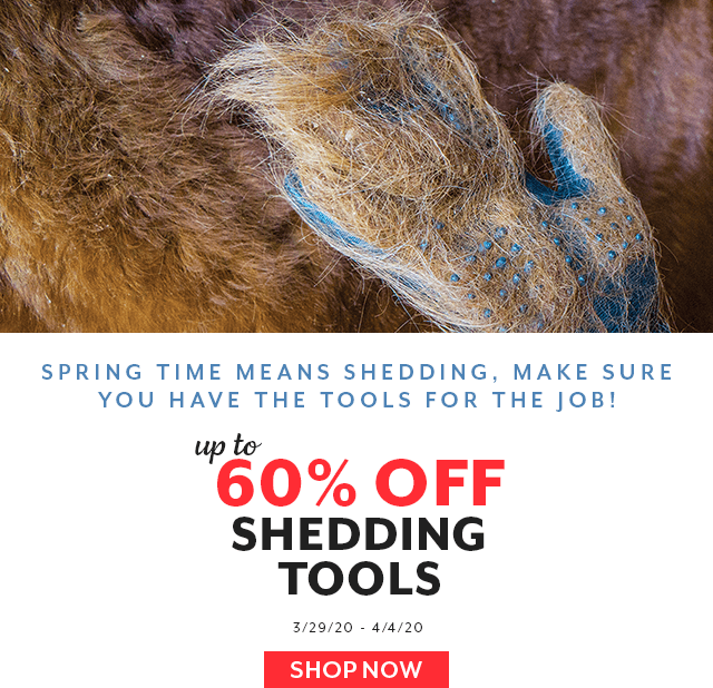 Is your horse shedding? It must be spring! Enjoy up to 60% off these shedding must-haves.