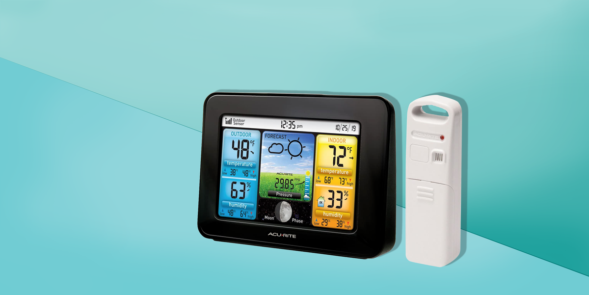 These highly accurate home weather stations, from companies like La Crosse and AcuRite, use sensors to measure weather, time, and date in your exact location. 