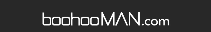 boohooMAN logo text