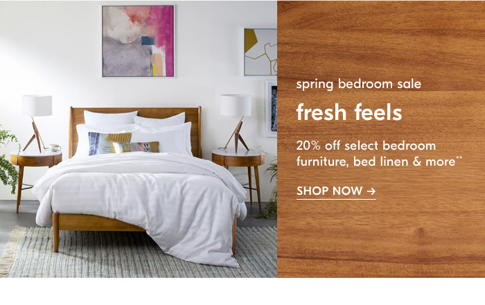 spring bedroom sale fresh feels