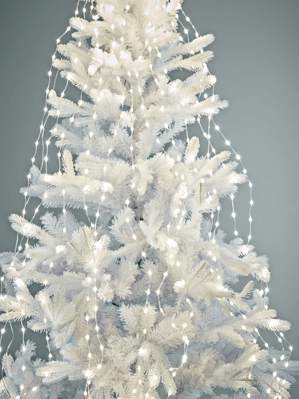 NEW Silver Cascading Tree Lights