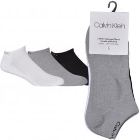 3-Pack Sports Trainer Socks, Black/White/Grey