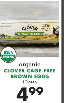 Clover Cage Free Brown Eggs - $4.99