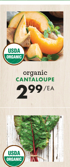 Organic Cantaloupe - $2.99 each