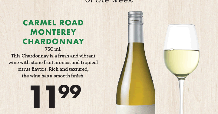 Carmel Road Monterey Chardonnay - $11.99