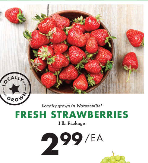 Fresh Strawberries - $2.99 each
