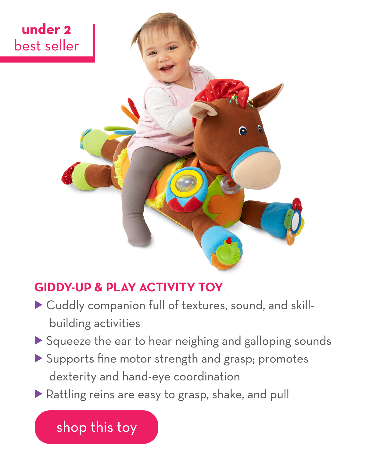 Under 2 Best Seller - Giddy-Up and Play Activity Toy