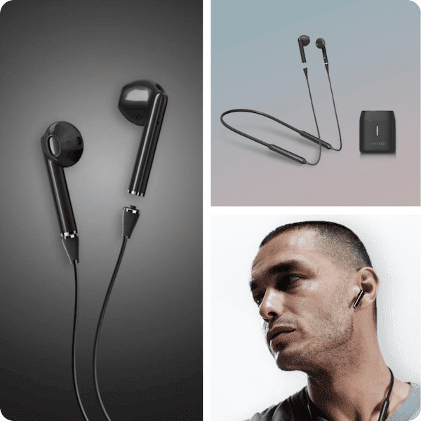 Mivo Fox perpetual earphones have a built-in battery pack on the band