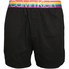 Pride Stripes Lounge Shorts, Black