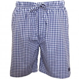 Gingham Pyjama Shorts, Blue