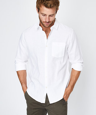 Arvust - Grover Long Sleeve Shirt White
