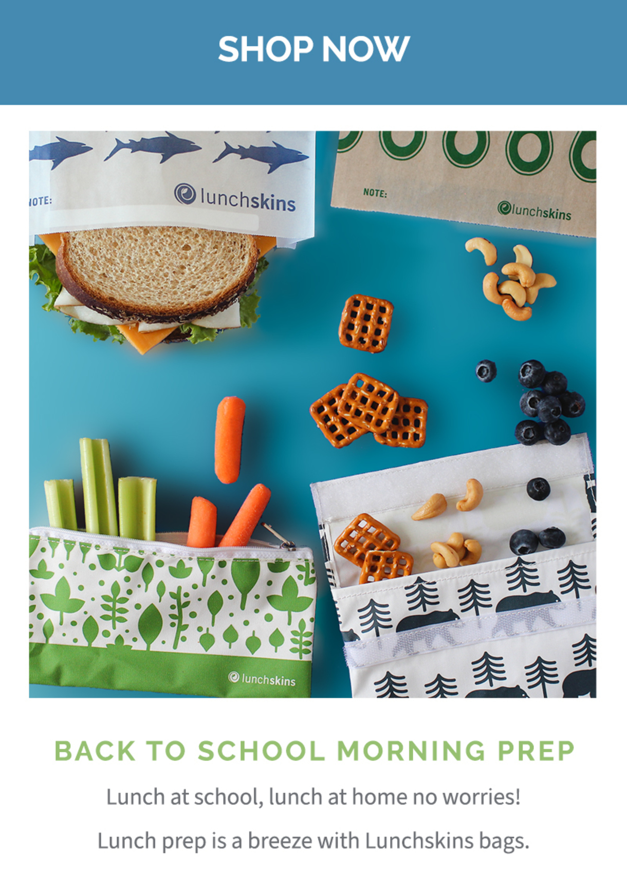 Lunchskins are perfect for school lunch!