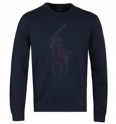 Polo Ralph Lauren Big Pony Tonal Logo Navy Sweatshirt