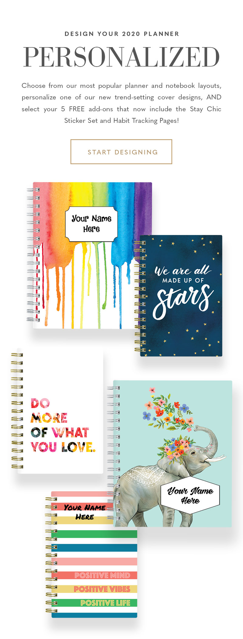 Personalized Planners & Notebooks