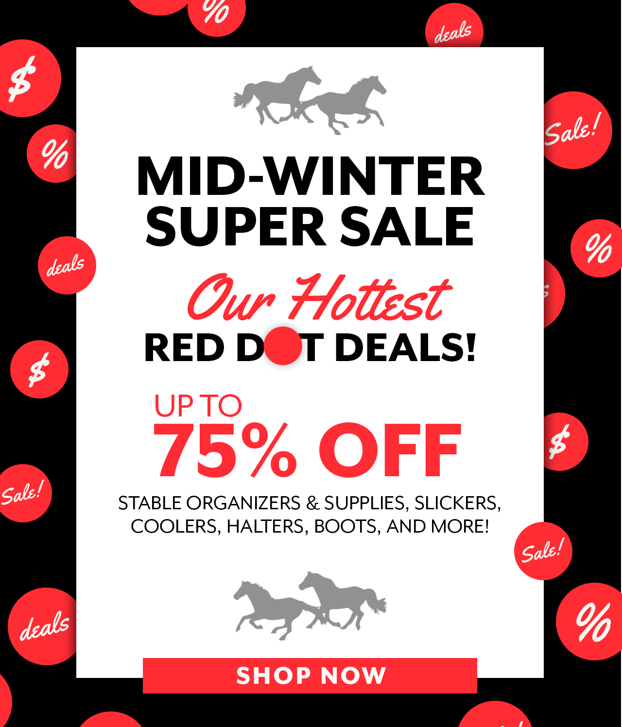 Our Mid-Winter Super Sale is happening now!