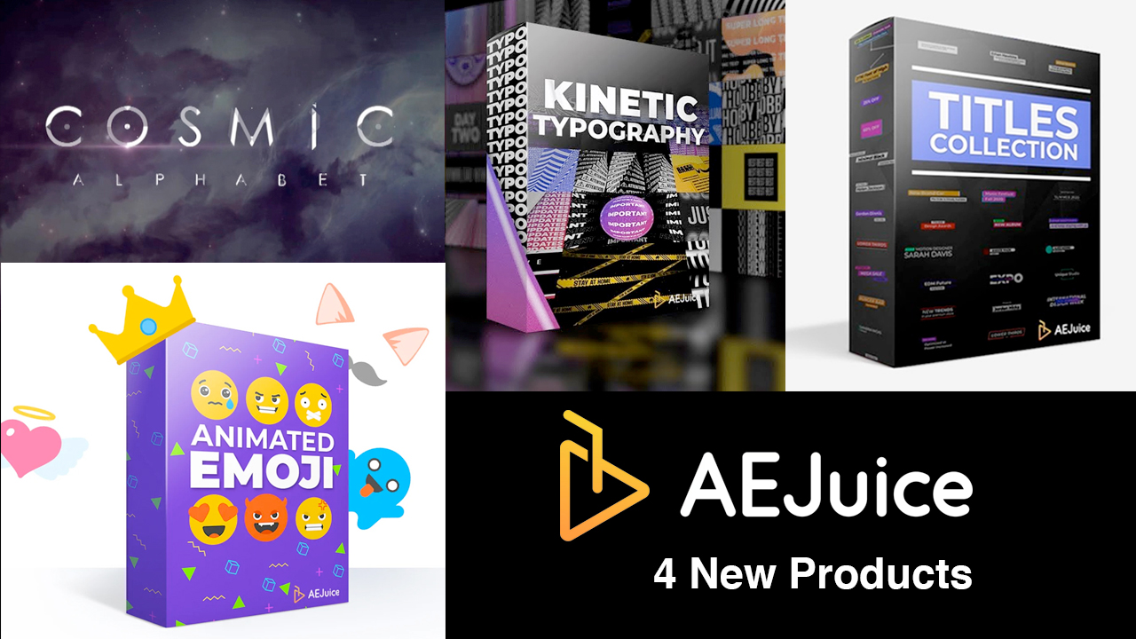 4 new aejuice products