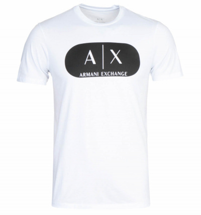 Armani Exchange Logo White T-Shirt