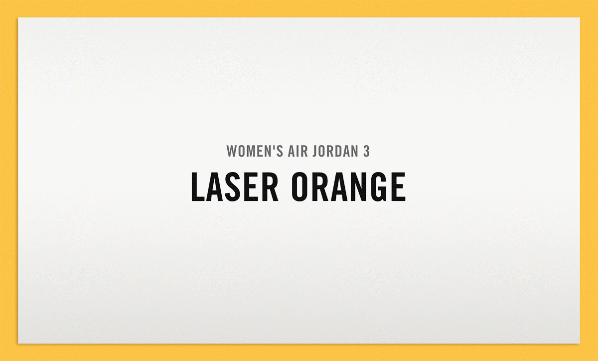 Nike Air Jordan 3 WMNS 'Laser Orange'