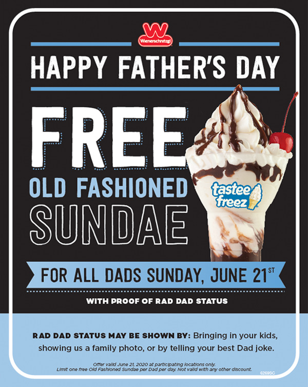 Happy Father''s Day - FREE Old Fashioned Sundae
