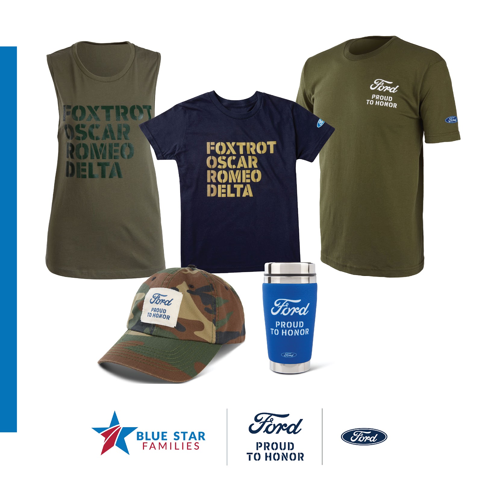 Ford Motor Company''s Proud to Honor apparel 