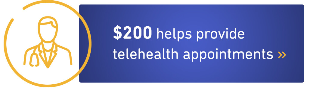 $200 helps provide telehealth appointments.