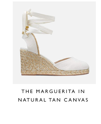THE MARGUERITA IN NATURAL TAN CANVAS