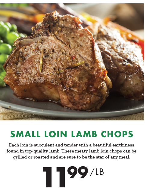 Small Loin Lamb Chops - $11.99 per pound