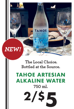 Tahoe Artesian Alkaline Water 750ml. - 2 for $5