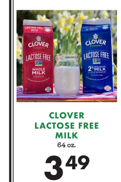 Clover Lactose Free Milk 64 oz. - $3.49