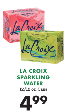 La Croix Sparkling Water 12/12 oz. Cans - $4.99