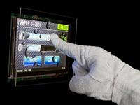 Touch works with gloves and water spillage.