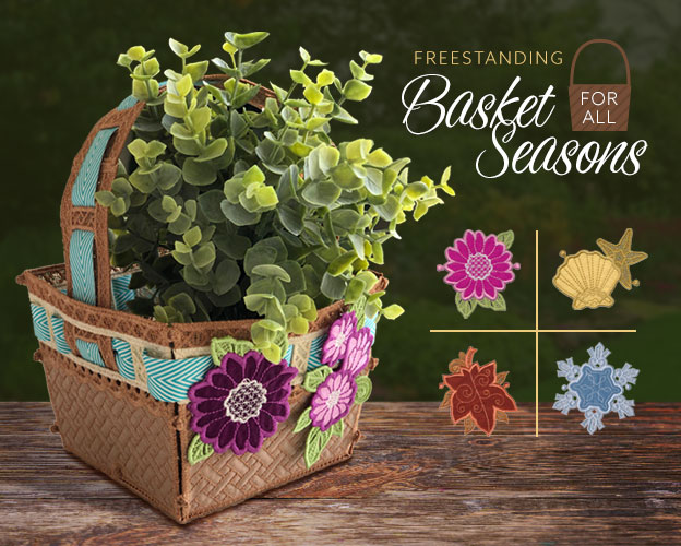 NEW: Freestanding Basket For All Seasons