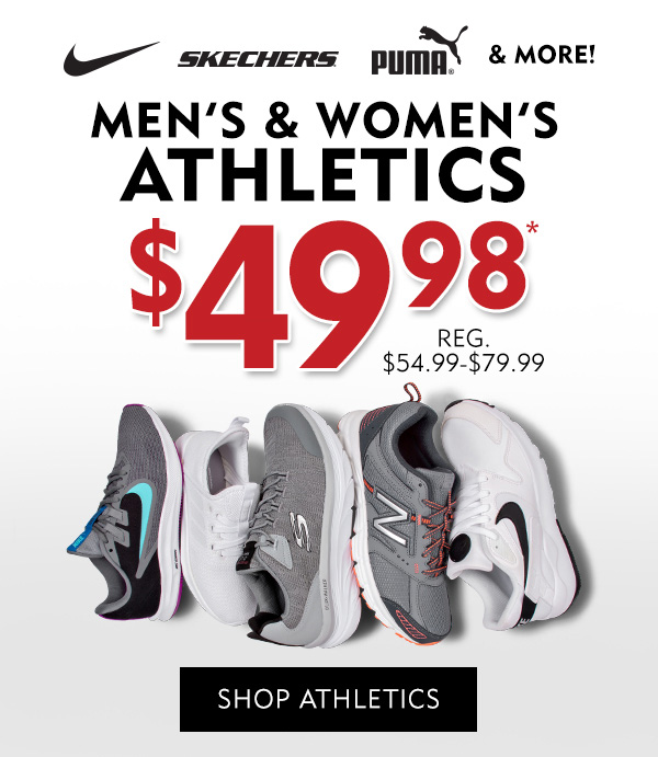 Men''s and Women''s Athletics $49.98. Shop Athletics