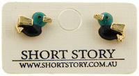 Short Story: Little Ducky Earrings - Green