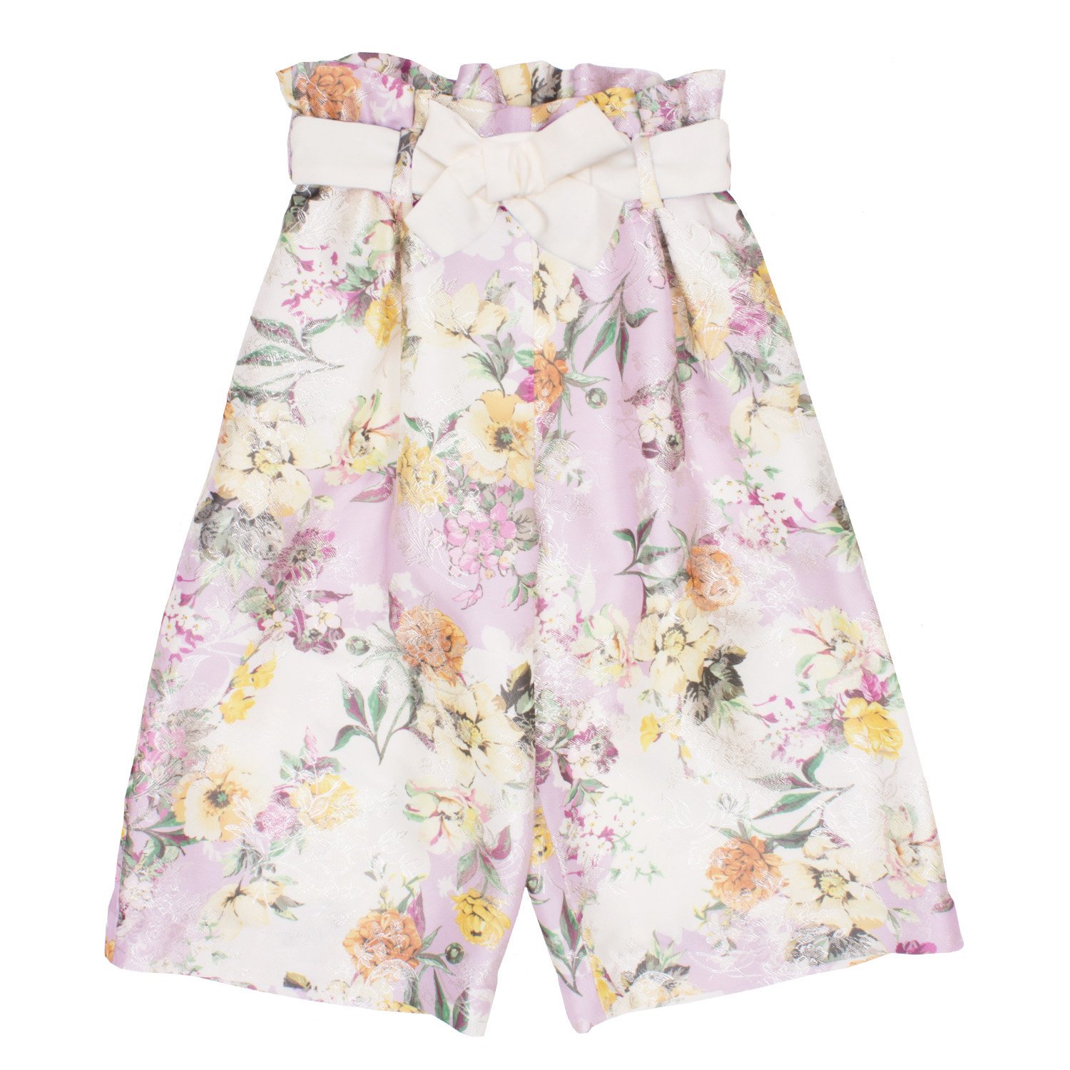 Image of Woven Sailor Bottoms Lilac Flowers